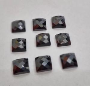 9 มม.เจ้าหญิงสีดําตัด Moissanite เพชรสีดําแฟนซีตัดรูปทรงสี่เหลี่ยม Moissanite VVS ความชัดเจนทําสําหรับเครื่องประดับที่กําหนดเอง - Product Image 1