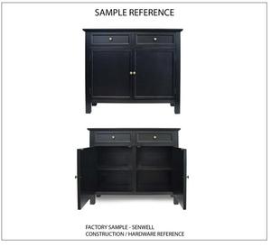 Modern Wooden <b>Storage</b> Cabinet with Drawers and Double <b>Doors</b> Solid Wood Sideboard Buffet Console for Living Room Kitchen Home - Product Image 1