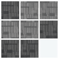 Dalles de moquette bouclée en polypropylène (PP) 50x50, tuftées, robustes, pour usage commercial, bureaux, hôtels, projets, revêtement de sol modulaire