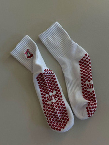 Chaussettes de sport antidérapantes en coton extensible respirant confortables pour le yoga, le pilates, la remise en forme, tendance, pour l'entraînement en salle - Product Image 6