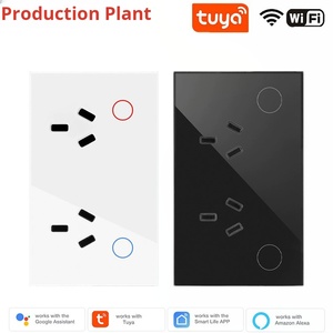 Saa AU tiêu chuẩn thông Minh Tường ổ cắm với Wifi Cảm ứng chuyển đổi 15A 2 cửa hàng làm việc với Alexa & Google trợ lý ip36 đánh giá - Product Image 2