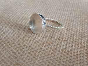 Fabricante de joyería personalizada 925 Plata forma redonda 4mm a 25mm piedra montaje cuerda banda bisel taza anillo DIY Collet ajuste - Product Image 3