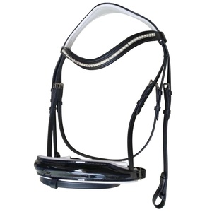 Bride en cuir de cheval unique au design attrayant réglable et durable ensemble d'équipement d'équitation abordable fabriqué à la main - Product Image 1