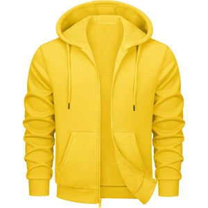 Sudaderas con capucha en blanco Vintage de algodón personalizadas de alta calidad, jersey de gran tamaño, tela polar con cara de rizo francés, sudaderas con capucha lavadas con ácido y cremallera - Product Image 1