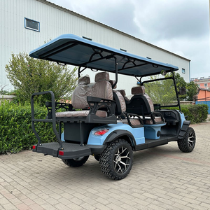 Voiturette de golf électrique 6 places en gros avec moteur 5 kW et batterie 48 V, prix abordable, 4 roues motrices, buggy de club conforme CEE - Product Image 3