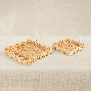 Bandeja DE SERVICIO DE jacinto de agua redondo de primera calidad Diseño natural minimalista para decoración del hogar, por Vietnam Leading Wholesale Factory. - Product Image 5