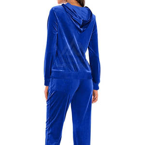 Casual Wear Custom Logo Factory Sale Customized Women <b>Velour</b> <b>Tracksuit</b> High Quality <b>Velour</b> Track Suit For Women - Product Image 5