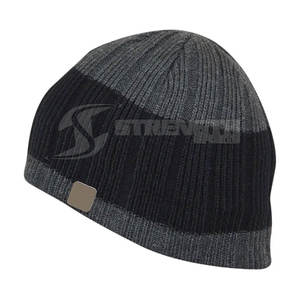 2023 mejor venta precio barato Beanie sombrero de invierno de los hombres de color sólido de punto sombrero de invierno sombreros - Product Image 3
