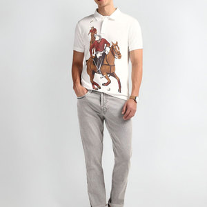 Venta al por mayor Tarifa Fabricante de Pakistán Último estilo Equitación Polo Camiseta Algodón Hecho Único Color Impreso Polo Camiseta - Product Image 2