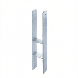 เสาเหล็กชุบสังกะสีแบบจุ่มร้อน รุ่น ETA-10/0210 ขนาด 101x300x600x60 มม. เหล็กดิบ สำหรับรั้ว โครงเหล็ก และประตู-GAH - Product Image 3