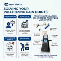 Robot Palettiseur Collaboratif Automatique à 6 Axes, 20KG, 1845mm, Boîtier de Moteur IP54, Écran de Commande Portable 10.1'', Répétabilité 0.1mm