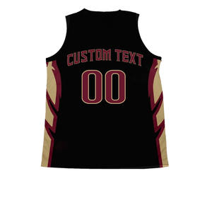 Maillot de basket-ball personnalisé de haute qualité en polyester à séchage rapide respirant Logo OEM grande taille personnalisez le logo de votre propre équipe - Product Image 5