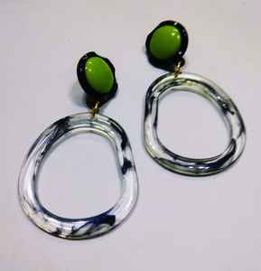 Abalorio de Resina de Diseño de Moda, Elegante, Hecho a Mano con Cuentas de Semillas, Plateado, Único, Joyería de Moda para Mujer - Product Image 3