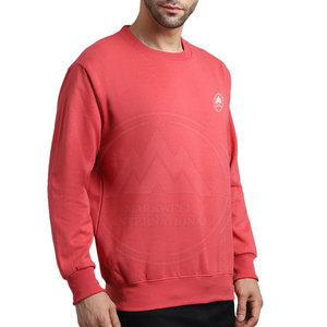 Sweatshirts d'hiver pour hommes OEM à la mode pour l'extérieur Nouveau design Motif solide Polyester/coton teint en toile Prix bon marché - Product Image 2