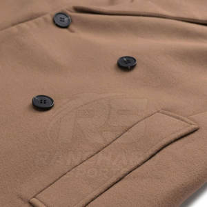 Long Sleeve Business Formal Outerwear for <b>Men</b> <b>Men</b> Long Coat Warm Wool Blend Outerwear <b>Men</b> Long Coat - Product Image 5