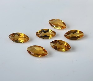 Citrine naturelle Marquise 4x8mm à facettes-Citrine en vrac Marquise Cut Top Quality Loose Gemstone - Product Image 5