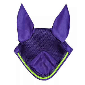 Bonnet d'oreille pour cheval en tricot uni, nouveau style tendance 2026, voile anti-mouches pour cheval d'équitation - Product Image 6