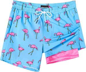 Short de surf en polyester à séchage rapide pour hommes, avec motif personnalisé, respirant, anti-UV, imperméable, maillot de bain, logo personnalisé imprimé à la taille - Product Image 1