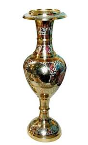 Florero hecho a mano de latón con diseño de pavo real, decoración clásica Vintage para el hogar, jarrones de metal de exportación al por mayor - Product Image 5