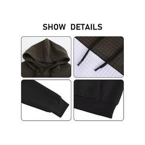 Sweat à capuche de haute qualité en polaire polyester pour hommes et femmes, doux, respirant, avec cordon de serrage et poche kangourou, personnalisable OEM - Product Image 4