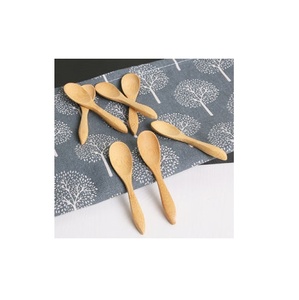 Wooden Mini Spoon Custom Logo for Handmade Tasting Spoons Eco Baking Serving Utensils <b>Small</b> Size Low Price - Product Image 5