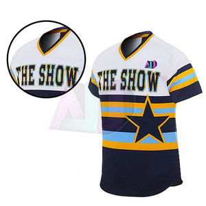 Ensemble d'uniformes de baseball de sport professionnel, tissu 100% polyester durable, impression personnalisée, taille plus, maillot et pantalon - Product Image 6
