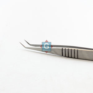 แหนบต่อขนตาทำจากสแตนเลสปลายบางป้องกันไฟฟ้าสถิตย์ทนทานสำหรับการต่อขนตาด้วยกันลื่น - Product Image 2