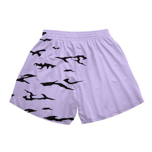 Short en maille de basket-ball de gymnastique avec logo personnalisé pour hommes High Street Style Taille élastique Motif solide Respirant Séchage rapide Léger - Product Image 5