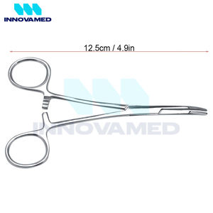 Pinzas hemostáticas Kelly duraderas 2025, instrumentos quirúrgicos manuales reutilizables de acero inoxidable con bloqueo curvo con soporte en línea - Product Image 4