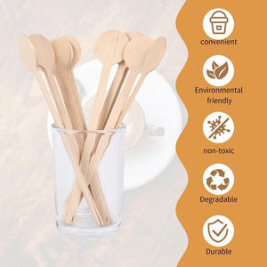 Varillas agitadoras de madera de alta calidad: biodegradables y personalizables - Product Image 5
