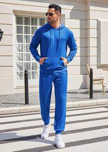 Ensemble de survêtement Tech Fleece pour homme, personnalisable avec logo, deux pièces, sweat à capuche épais et pantalon de jogging, tenue de sport pour la gym 2026 - Product Image 5