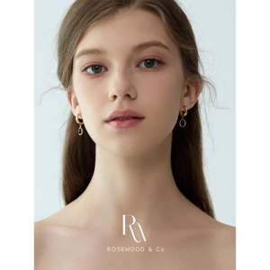 Orecchini Pendenti in Onice Naturale, Cerchi in Agata Nera Placcati Oro 18K, Orecchini a Cerchio Delicati Anti-ossidazione, Collana con Ciondolo alla Moda, Regalo - Product Image 5