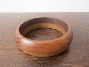 100% brazaletes de madera personalizados de moda pulseras de madera de acacia Natural para mujeres artesanías hechas a mano - Product Image 4