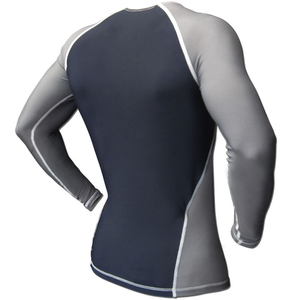 100% Spandex Respirant et Séchage Rapide Personnalisable Logo Impression Conception Unique Long MMA Rash Guard-Motif Uni Durable - Product Image 3