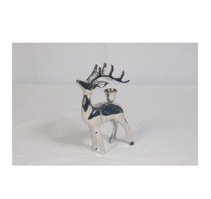 Statue d'animal en laiton moulé en métal doré poli artisanal | Grossiste fabricant de rennes en Inde - Product Image 5