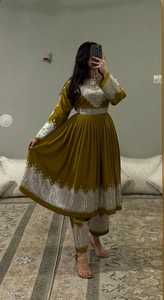 Robe afghane vintage Kuchi pour femmes, style tendance, nouvelle arrivée, tenue de soirée, 3 pièces, robe afghane - Product Image 2