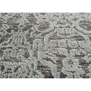 Erbe Hand Knotted <b>Wool</b> Rugs Beige <b>Brown</b> Medallion Rectangle Puzzle for Home Use-for Living Bedroom Entryway Hallway-Skwl-717 - Product Image 3