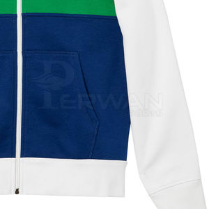 Sudaderas con cremallera OEM más vendidas para hombres 100% algodón temporada de invierno patrón sólido precio al por mayor - Product Image 6