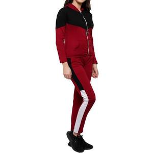 Trajes de jogging bordados de poliéster/algodón Sudadera con logotipo personalizado y cremallera completa Todas las estaciones Mujeres Adultos Servicio OEM Transpirable - Product Image 5