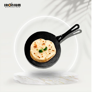 26 cm Iron <b>Tawa</b> With Wooden Handle Roti Chapati Cooking Utensil Kitchen Pan Home Hotel Kitchen Ultimate Quality Iron <b>Tawa</b> - Product Image 4