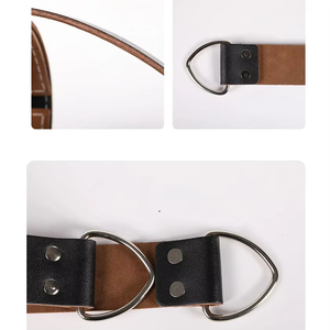 Harnais professionnel réglable en nylon et acier pour la tête et le cou, pour la musculation et l'entraînement musculaire, avec sangles en cuir - Product Image 3