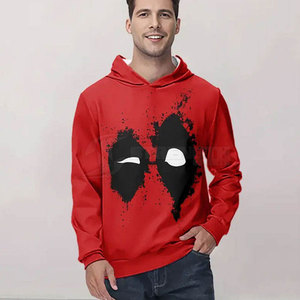 <b>Men</b> Casual Printed Hoodie Long Sleeve <b>Pullover</b> <b>For</b> Gym And Outdoor Wear Printed Hoodie - Product Image 3
