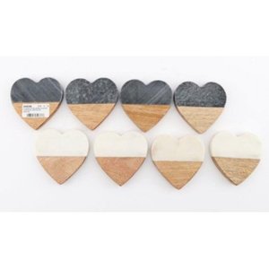 Classic Style Round Natural <b>Marble</b> and Wooden Free <b>Coasters</b> Blanks Factory Customized Size and Shape <b>Coasters</b> - Product Image 4