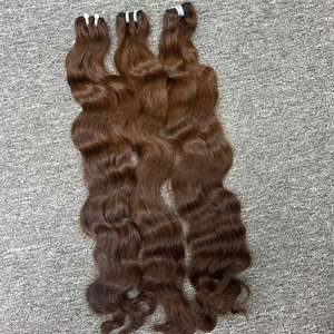 สีคลื่นธรรมชาติ4เส้นผมมนุษย์ผม100% ผมดิบจากเวียดนาม - Product Image 2