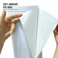 Rouleau de vinyle auto-adhésif transparent haute adhérence pour carrosserie, imprimable, éco-solvant, imperméable, extérieur, 0,914m-1,52m