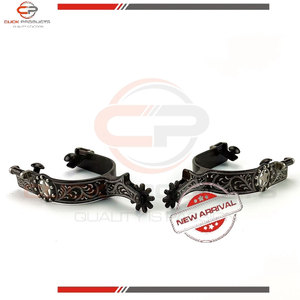 Fábrica de alta calidad, venta al por mayor, jingle Bobs antiguos, espuelas occidentales decorativas, equipo de equitación - Product Image 2