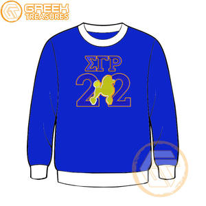 Sudadera de lana de algodón Sigma Gamma Rho personalizada de alta calidad, Jersey bordado, chaqueta para mujer, ropa griega, estilo de hermandad - Product Image 1