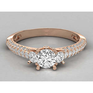 Anillo Brillante de Diamante Cultivado en Laboratorio de Oro de 9K para Mujer - Product Image 6
