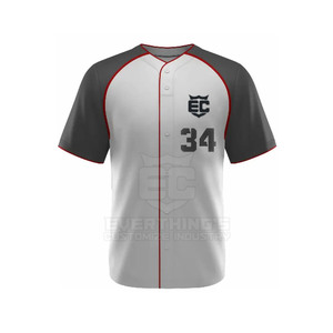 Conjunto de ropa de béisbol y softbol con logotipo personalizado, ligero, de gran tamaño, transpirable, de alta calidad, 100% poliéster, uniforme de secado rápido, Unisex - Product Image 3