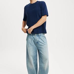 Camiseta Corta de Diseño Moderno para Hombre, Personalizada al por Mayor, de Algodón Tejido de Alta Calidad, Manga Corta, Bordada - Product Image 6